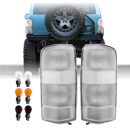 USR 97-01 Cherokee XJ Tail Light – Rear Tail Lamps Assembly (Left + Right) Pair - Compatible with 1997-2001 Jeep
