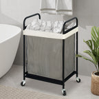 Laundry Hamper, 90L Rolling Laundry Sorter Cart with Removable and Washable Liner Bag, Clothes Hamper with Wheels and