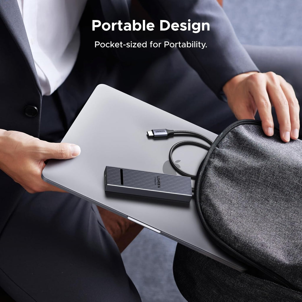 Revodok Pro 6 in 1 USB-C Hub to DisplayPort 4K 60Hz, 100W PD | 10Gbps USB-A and USB-C 3.2 for MacBook Neo/Pro/Air