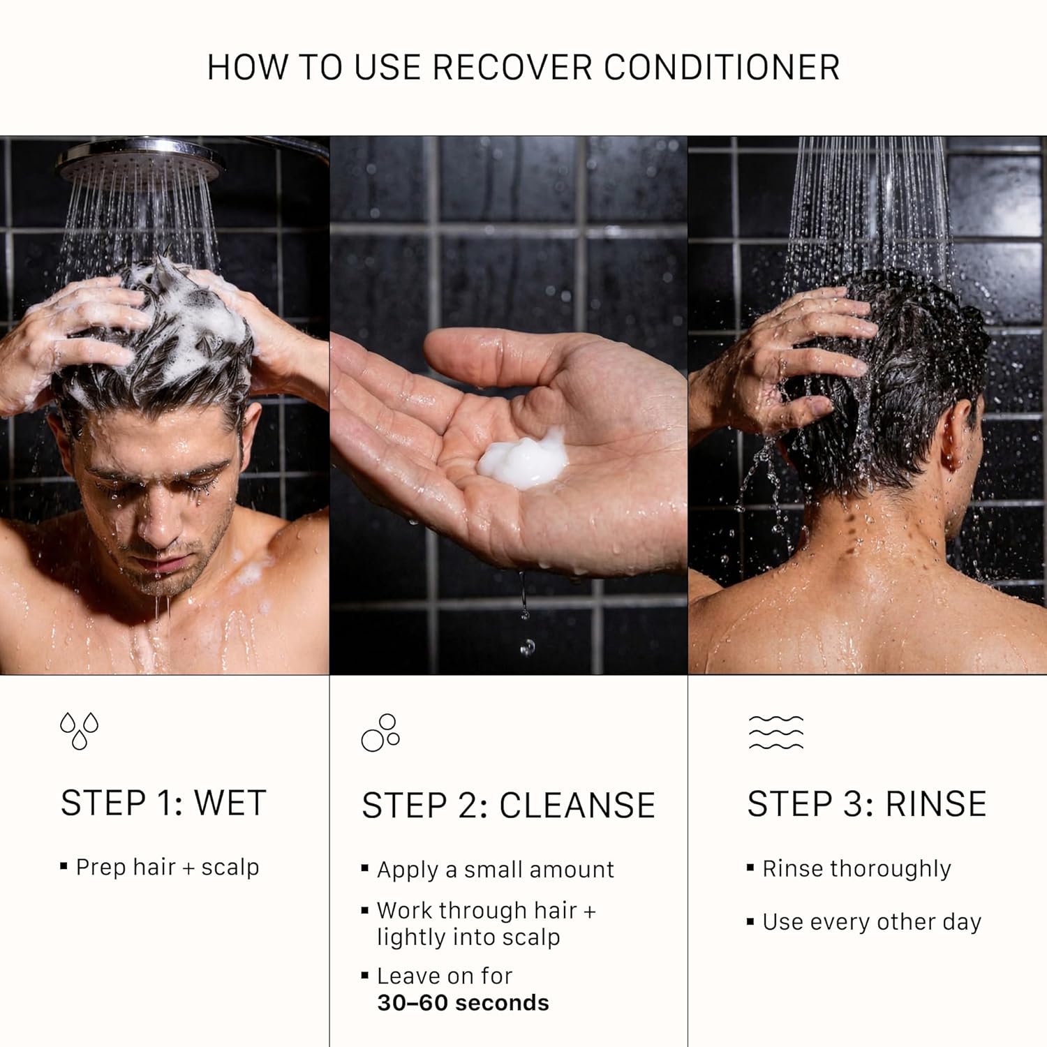 Recover Thickening Conditioner (Unisex) | Supports Optimal Hair Care and Recovery, Strengthens & Hydrates, Promotes