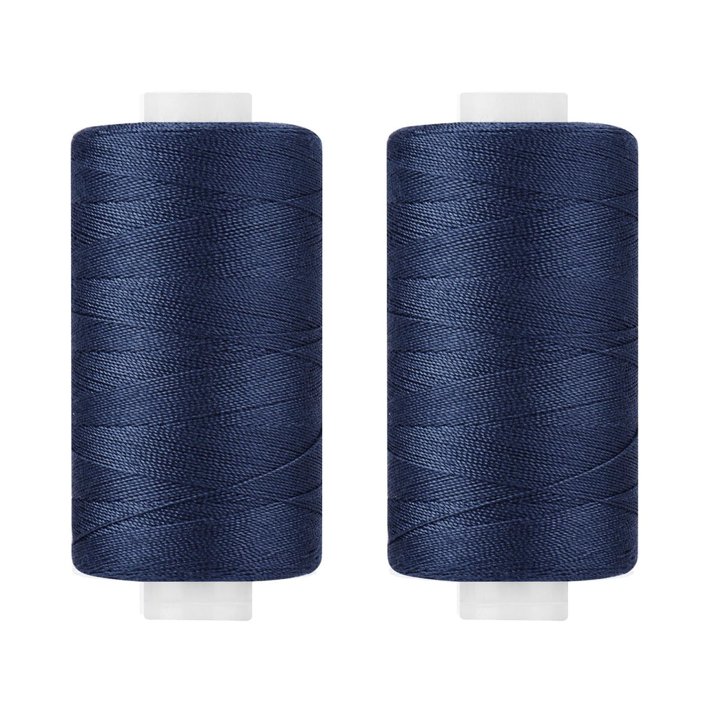 All Purpose Thread Polyester Navy Blue 400 Yards Spool 2 Pack