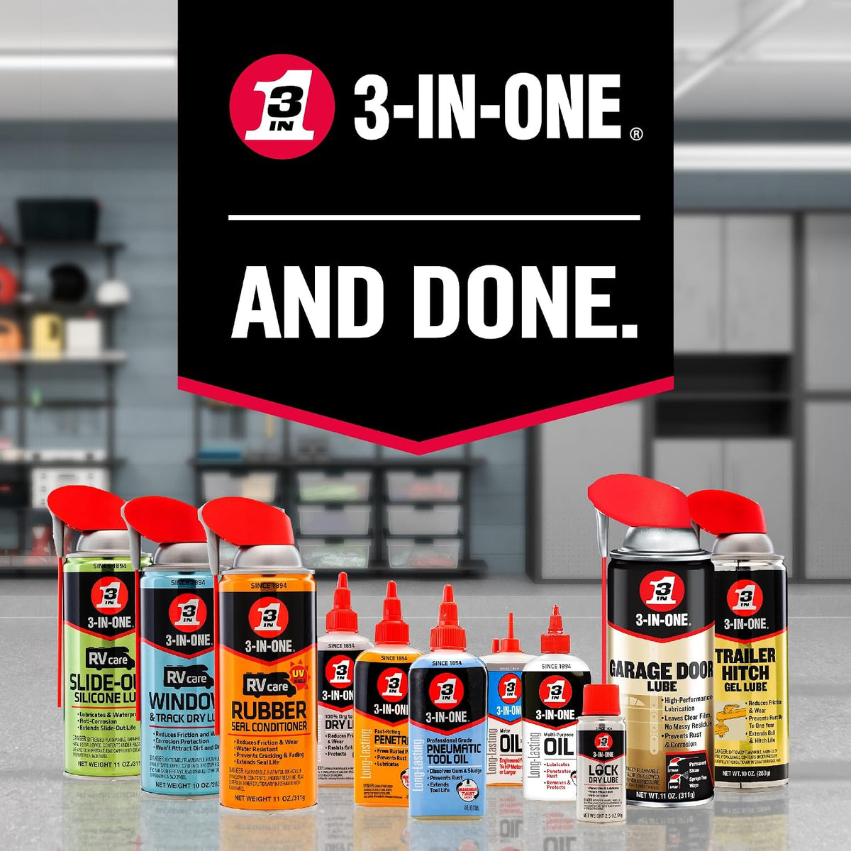 3-IN-ONE Lock Dry Lube, 2.5 OZ