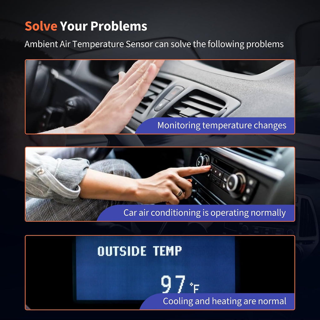 HiSport Ambient Air Temperature Sensor with Connector Pigtail Plug