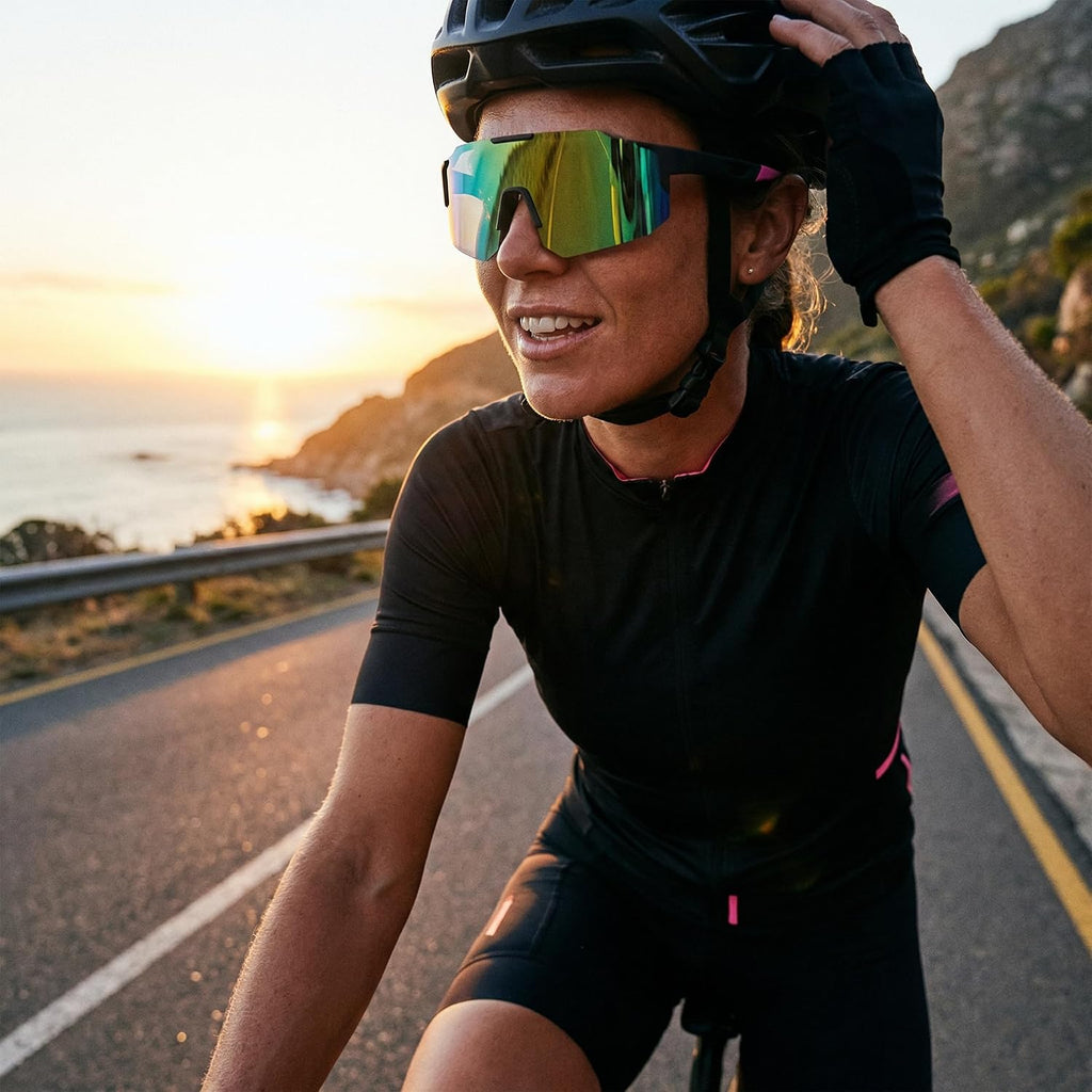 Polarized Sports Sunglasses for Men Women, Sunglasses for Teens Baseball, Biking, Cycling with UV400 Protection