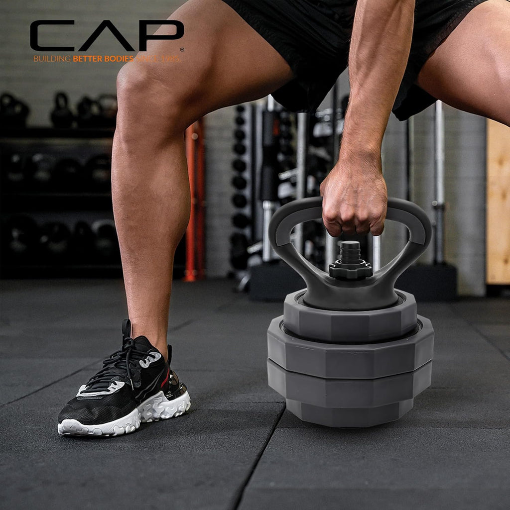Multi-Use Adjustable Weight Set - Versatile Dumbbell, Barbell & Kettlebell for Full-Body Workouts | 45lb and 66lb