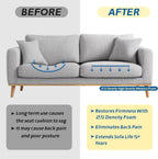 High Density Upholstery Foam Padding Thick 1"X24"X74" Gel Memory Foam