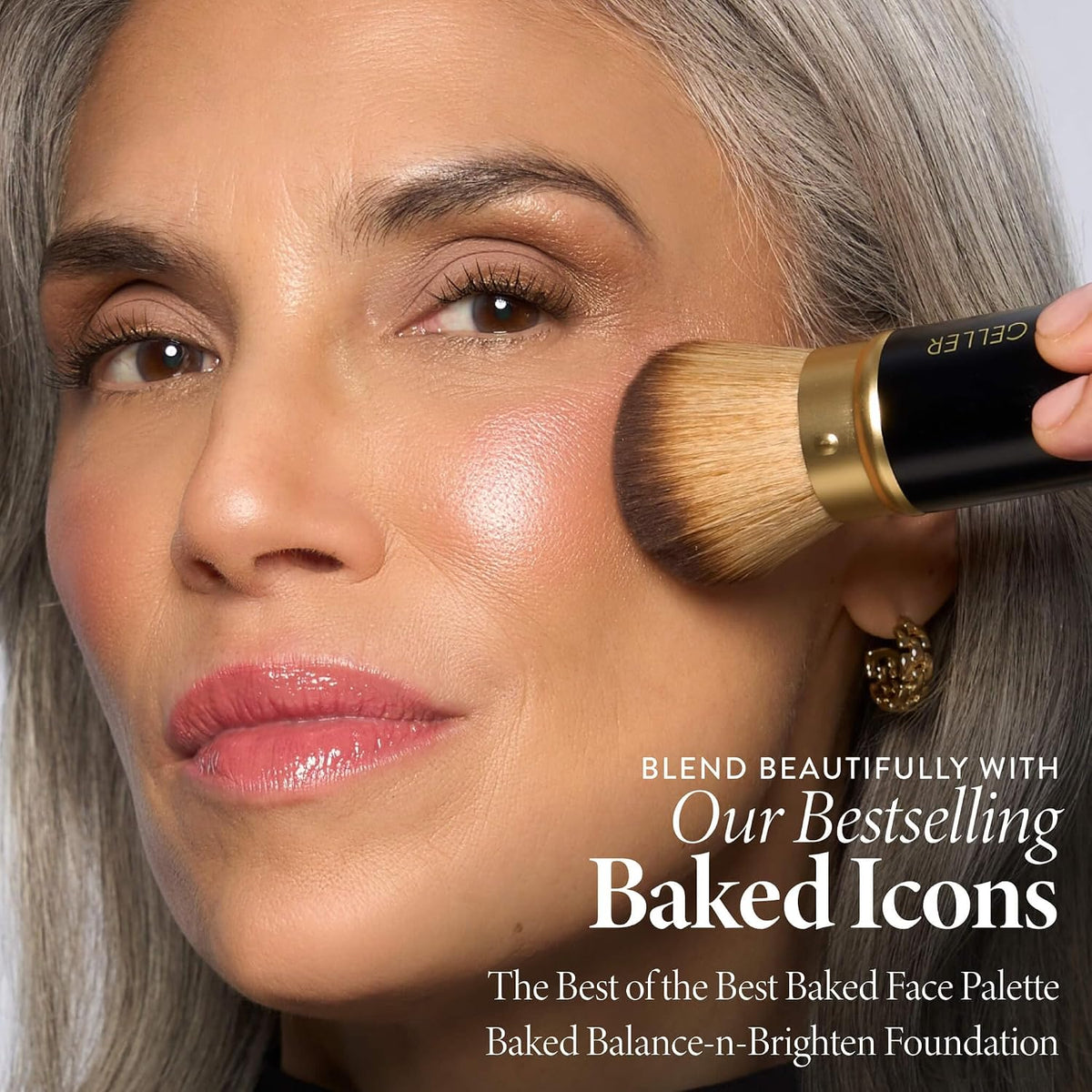 LAURA GELLER Makeup Brushes - 06 Face It All 2pc With Kabuki Brush