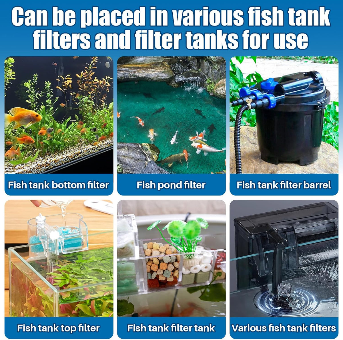 10oz Aquarium Bio Filter Media - Macaron Ceramic Media Blocks