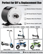 Replacement Motor Competible with Razor E300 E300S E325 MX350 MX400