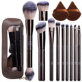 Travel Makeup Brush Set BS-MALL Ultra-Soft Synthetic Bristles Eyeshadow Brush, Foundation Brush for Liquid Makeup