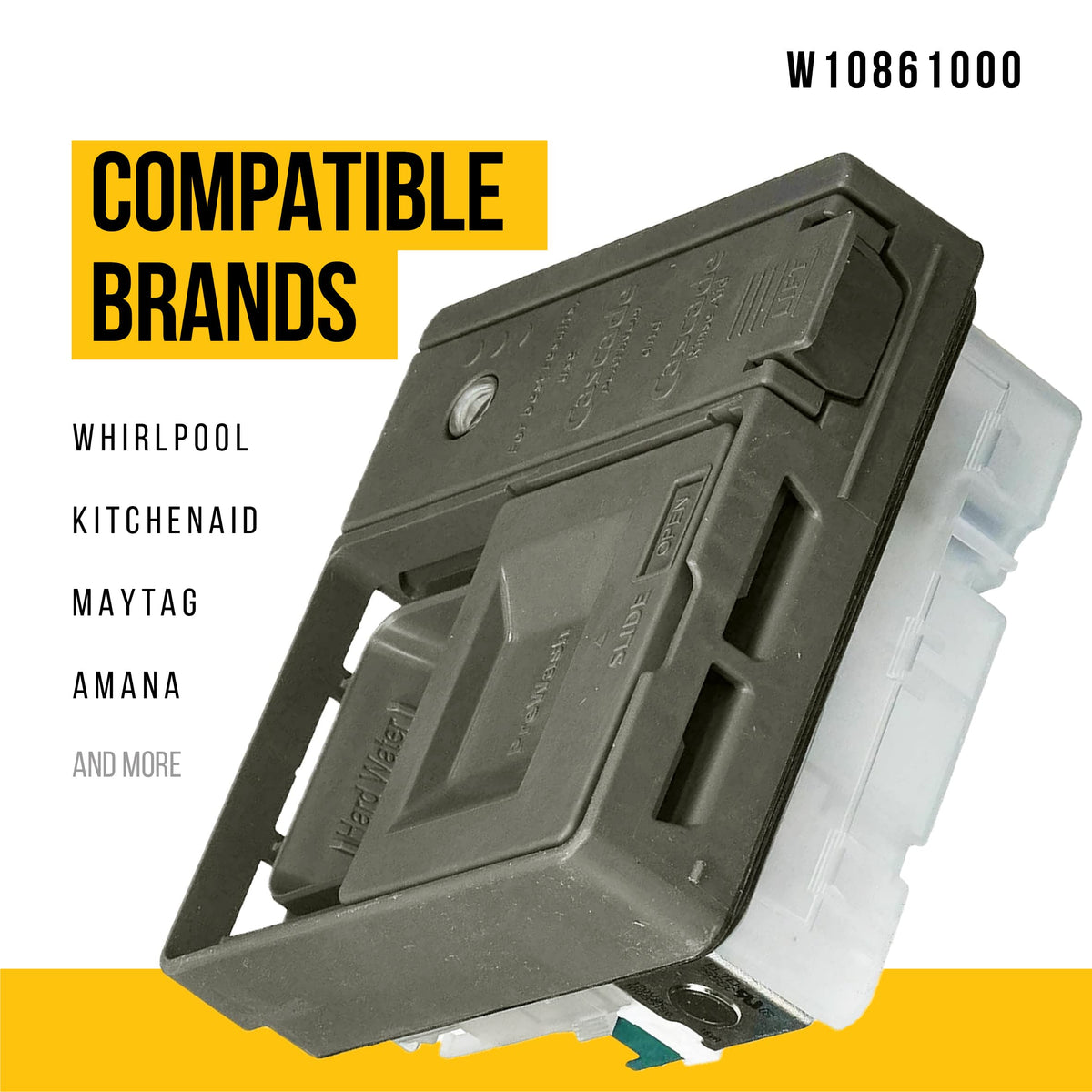 Dishwasher Detergent Dispenser for Whirlpool WDP540HAMB4
