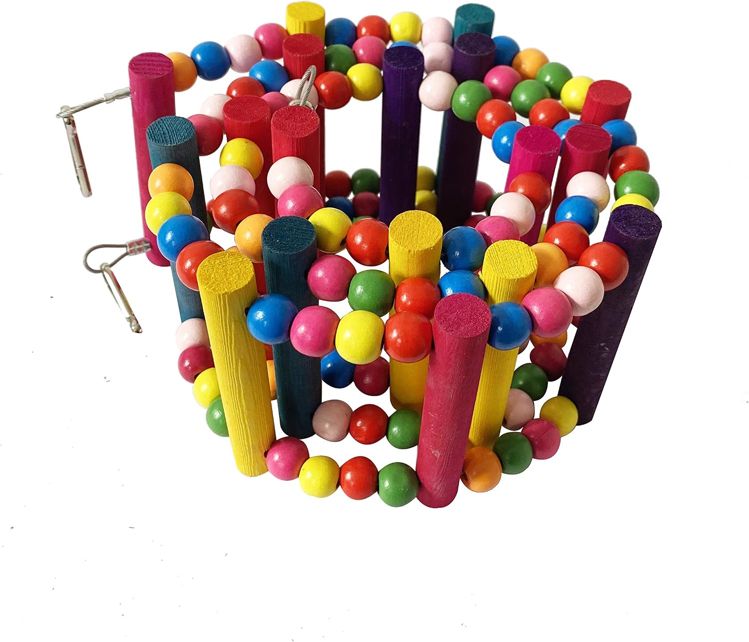 Bird Parrot Toys Ladders Swing Chewing Toys Hanging Pet Bird Cage Accessories Hammock Swing for Small Parakeets