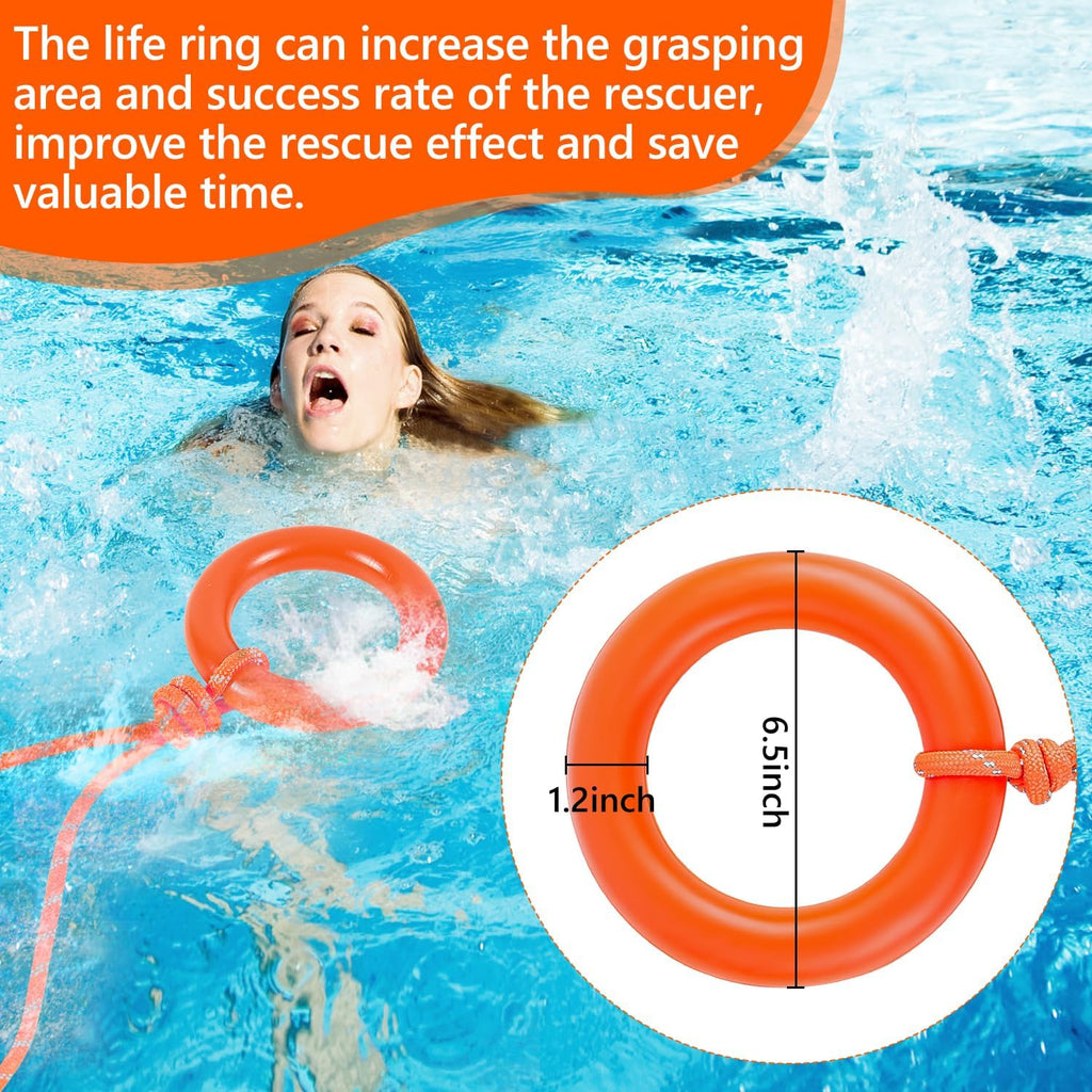 AnKun Water Rescue Throw Bag with 50/70/98FT Length of Rope in 3/10In Tensile Strength Rated to 2000lbs, Emergency