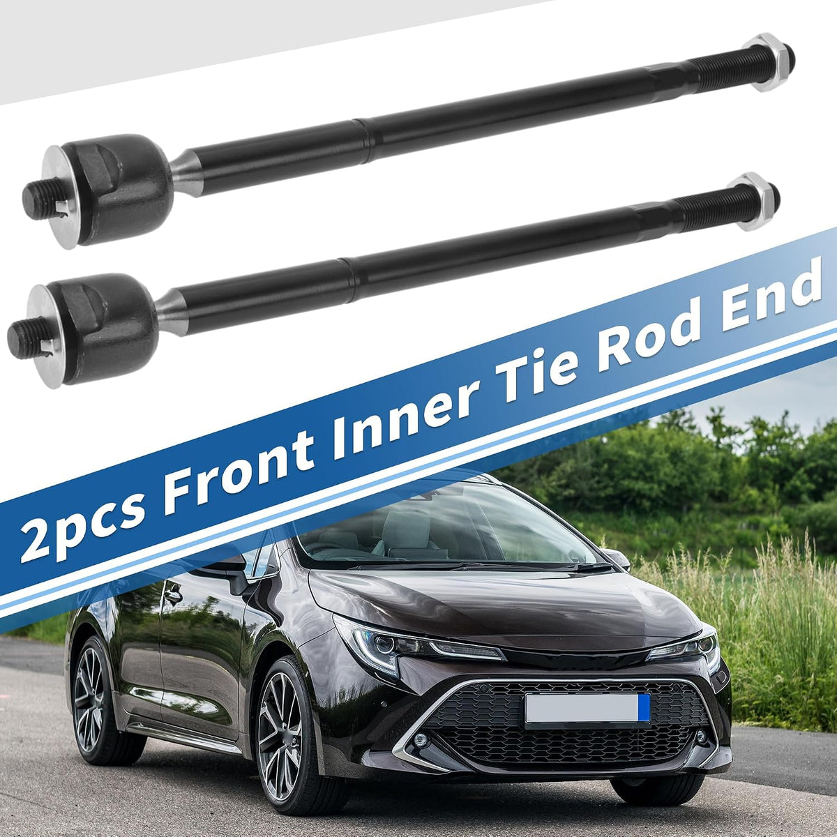 X AUTOHAUX Front Inner Tie Rod Ends Kit EV801193 for Toyota Matrix 09-14