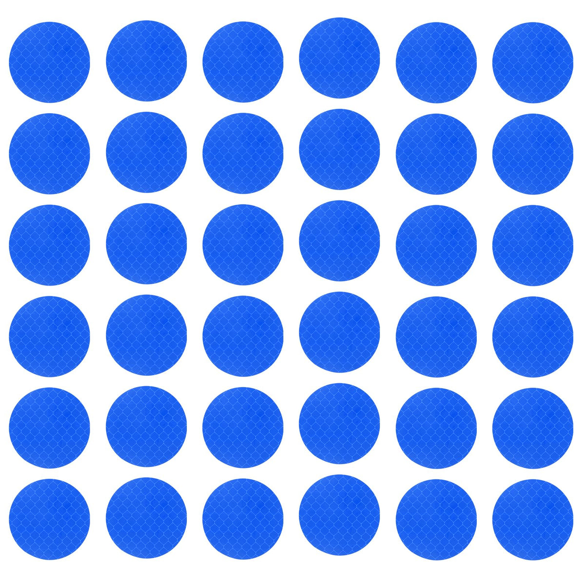 Reflective Stickers Safety Reflective Tape (Round, Blue, 50Pcs)