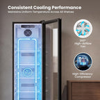 8.3 Cu.Ft Commercial Refrigerators with Double-Layer Glass Door