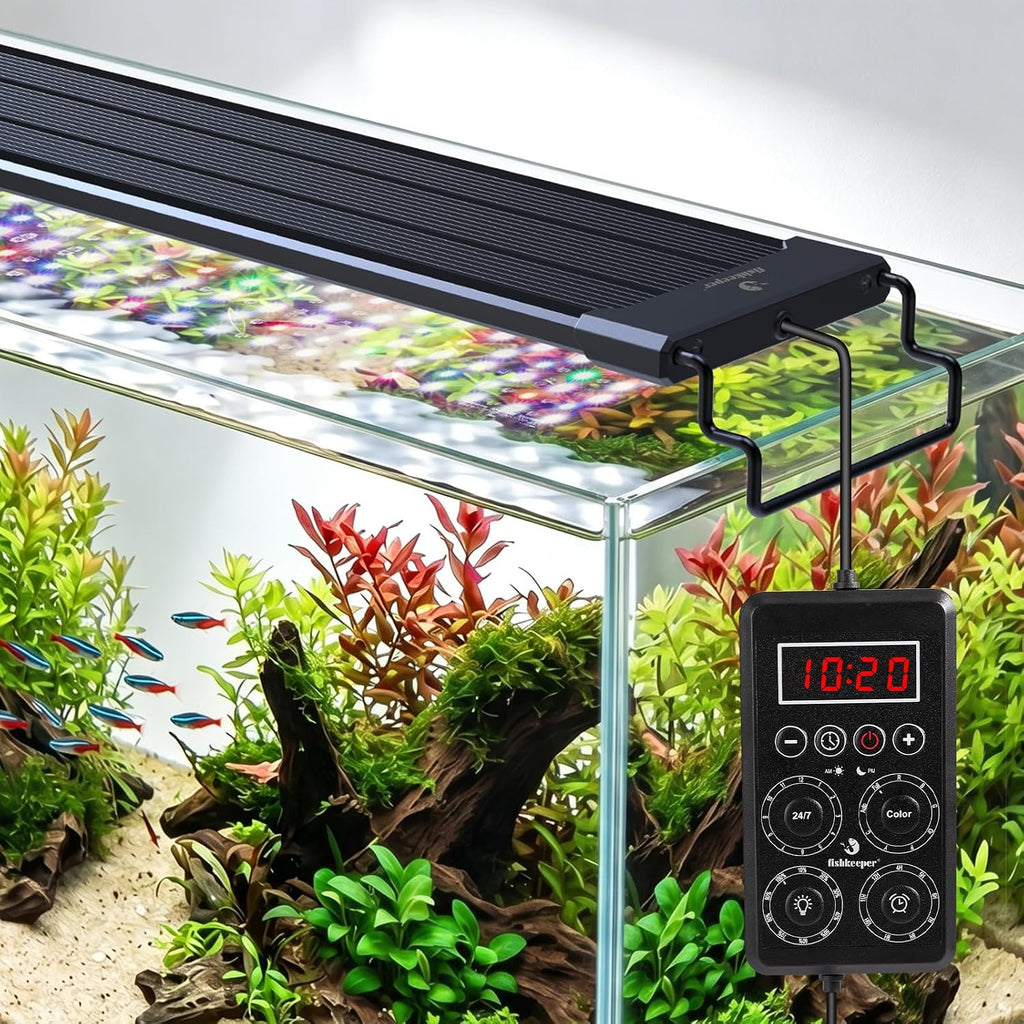 LED Aquarium Light for Plants, 24/7 & DIY Mode, IP68 Waterproof
