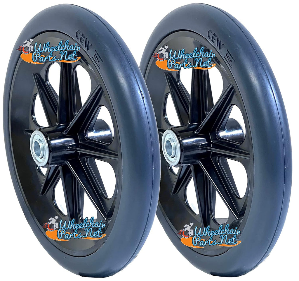 Caster Wheels for Invacare Tracer Wheelchairs (8" x 1")