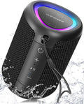 Portable Bluetooth Speaker Beach Essentials: Powerful Crystal Clear Sound/Dynamic Light/IPX5 Waterproof/All Day