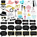 52pcs Wedding Photo Booth Props for Bridal Shower & Engagement Party