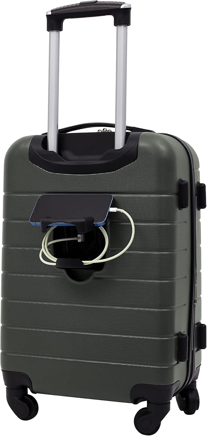Smart Spinner Hardside Luggage, 2 Piece Set, Deep Depths