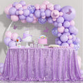 Lavender Sequin Tablecloth Lilac Wedding Party Sequin Tablecloth