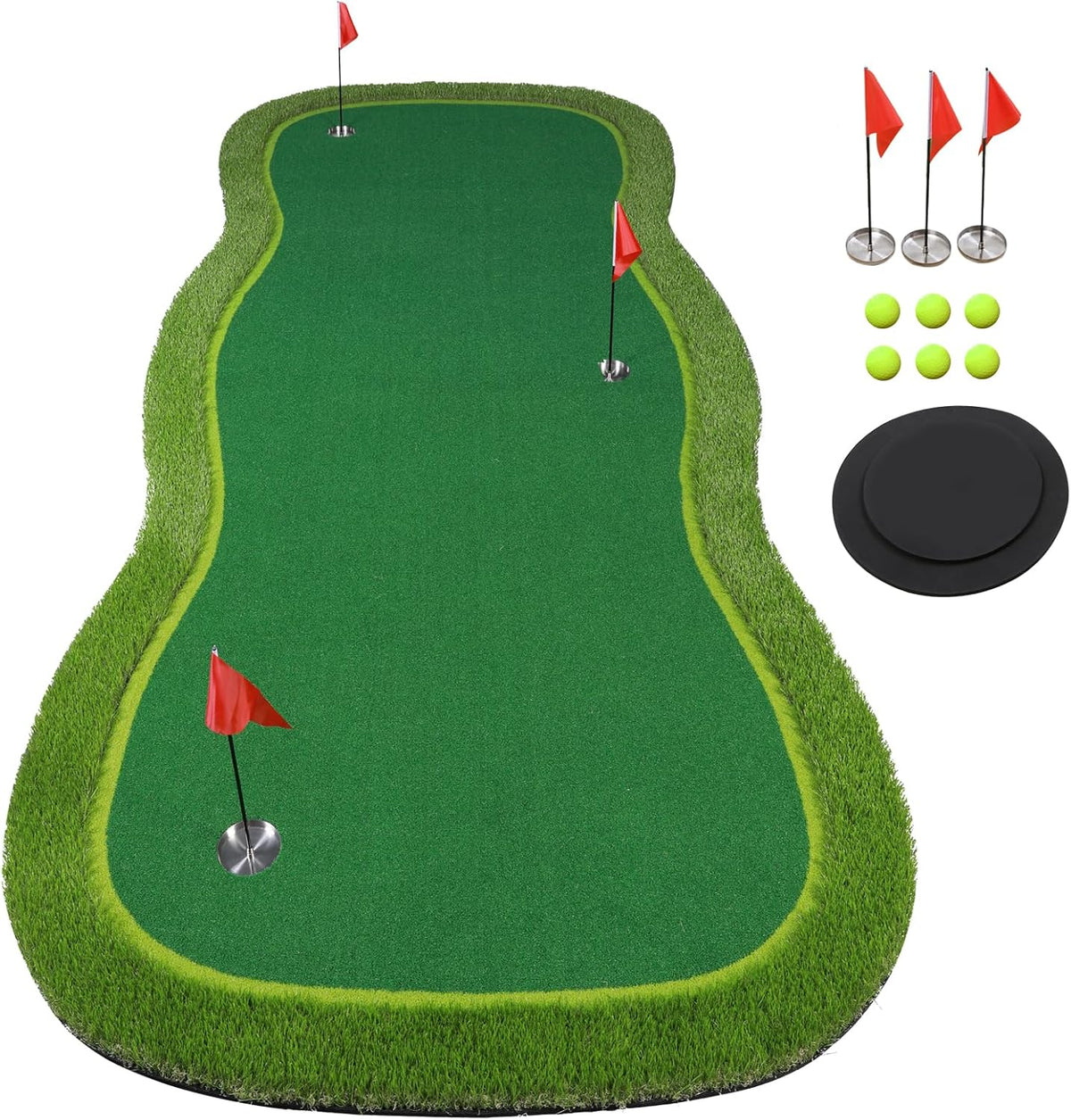 Golf Putting Green Mat,Golf Practice Training Mat for Indoor/Outdoor