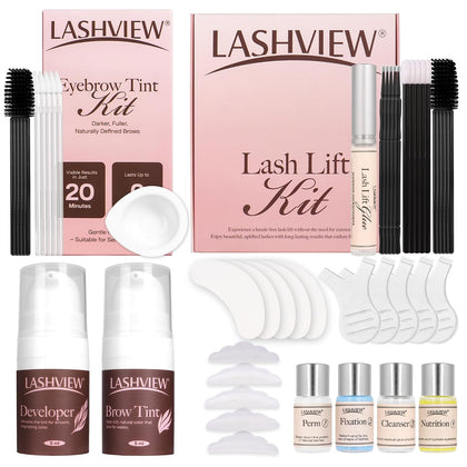 Lash Lift and Eyebrow Kit, Professional Eyelash Perm Kit and Eyelash & Eyebrow Set Quick Lifting & Voluminous