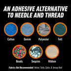 Waterproof Fabric Glue, 2.5 oz Tube, Clear