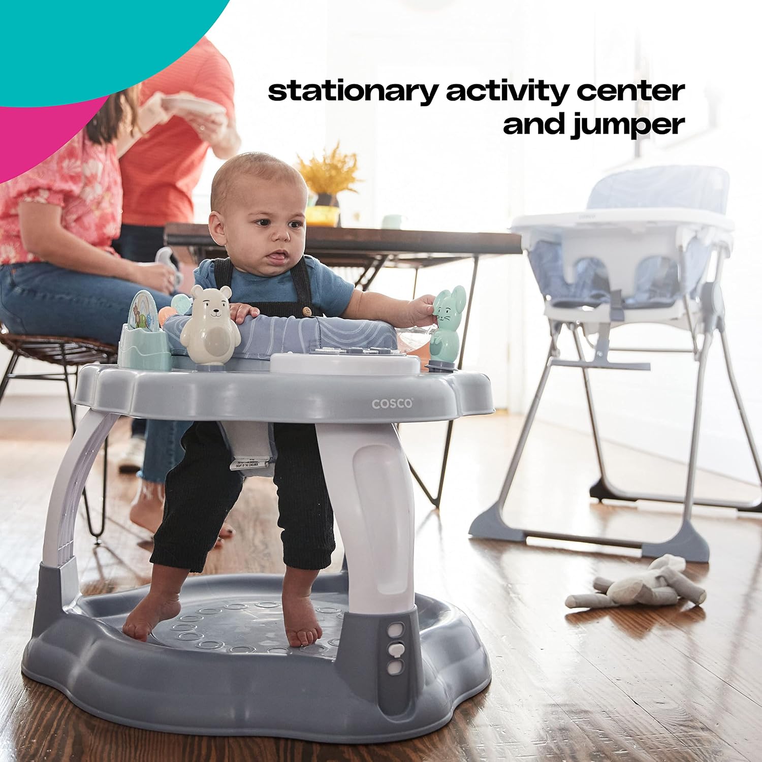 Play-in-Place Activity Center, Stationary Activity Center and Jumper, Organic Waves
