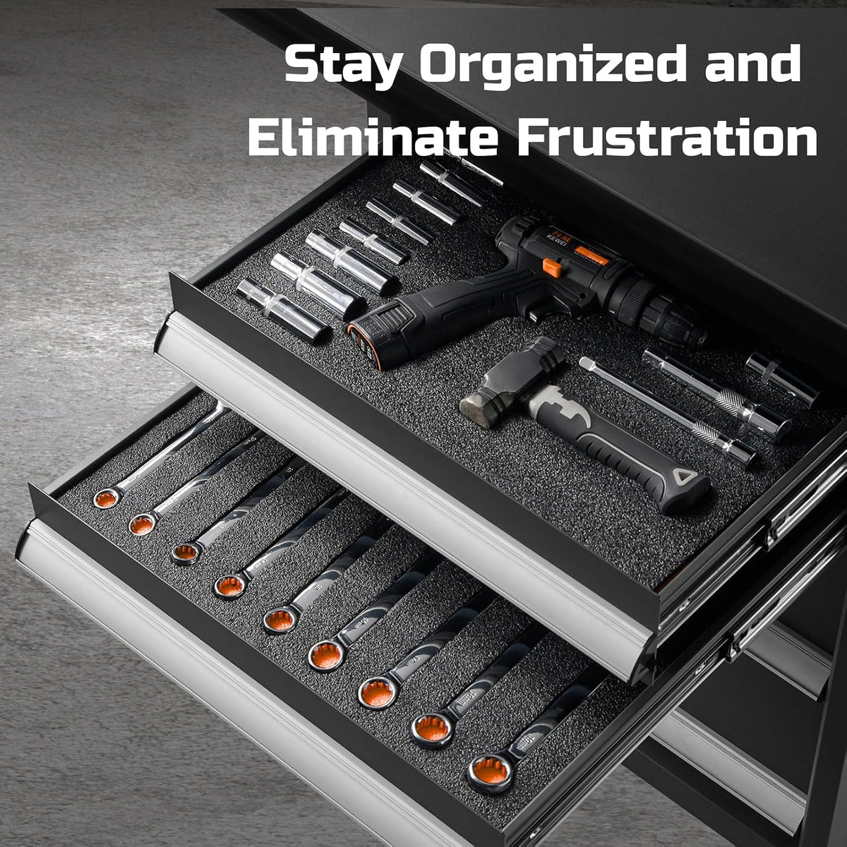 Tool Box Foam Organizer 40x20x2 inch 1PC, Kaizen Sheets for Pro Tool Control, Custom Tool Shadow Inserts for Cases &