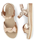 Platform Sandals,Rose Gold,3