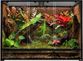 135 Gallon Reptile Terrarium, 48" x 18" x 36" Full Tempered Glass Vertical Reptile Tank,Front Sliding Door with Top