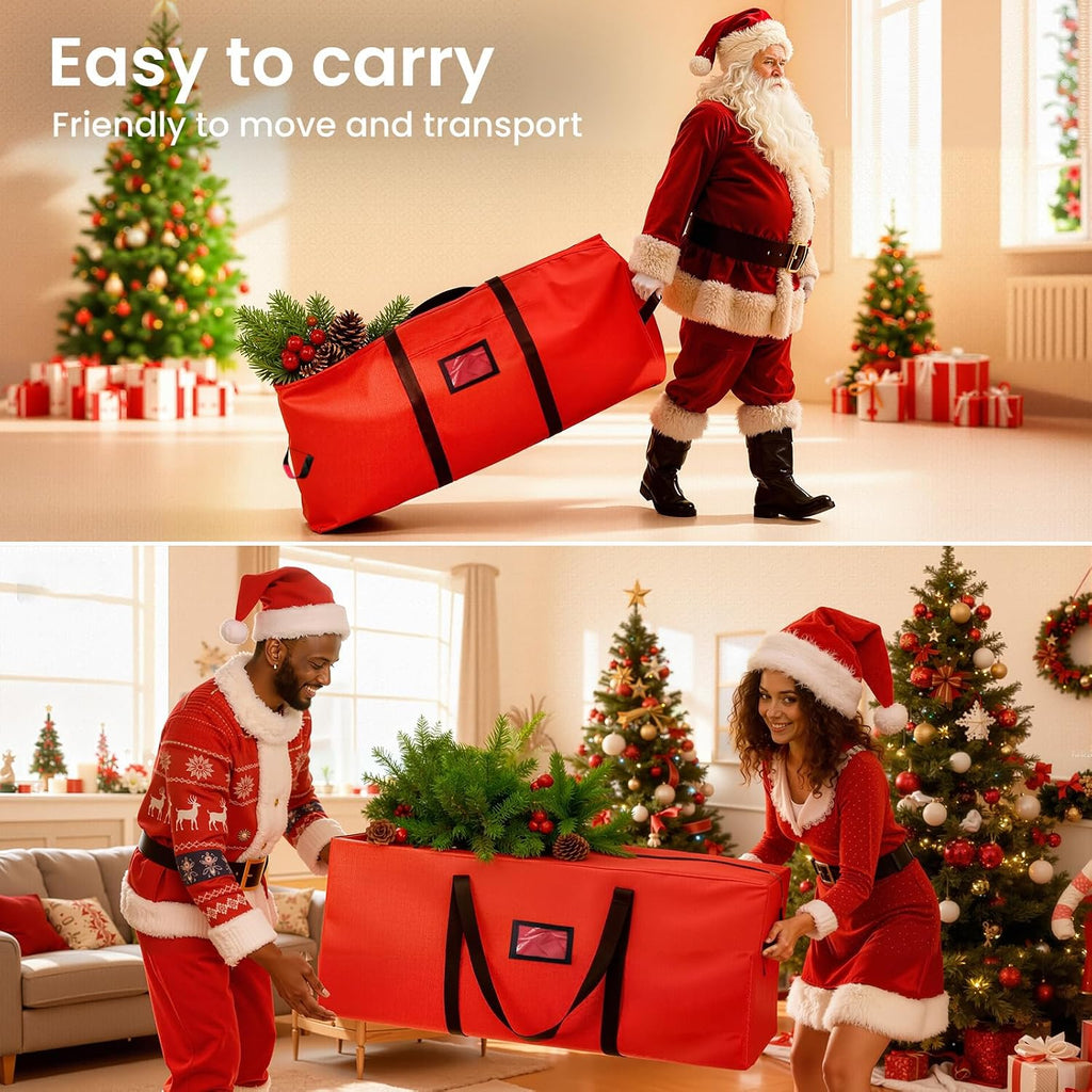 Christmas Tree Storage Bag, 9FT Large Christmas Tree Bag 600D with Reinforced Handles, Heavy Duty 9 Foot Tree Bags