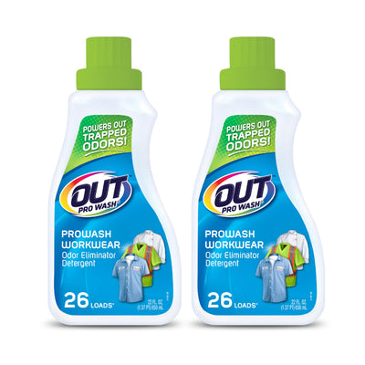 ProWash Workwear Odor & Stain Remover, Laundry Detergent, 22 oz, 2-Pack