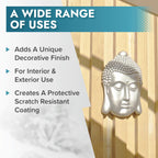 Polar Metallic Multi-Surface Spray Paint - Silver - 400ml (Pack of 2)