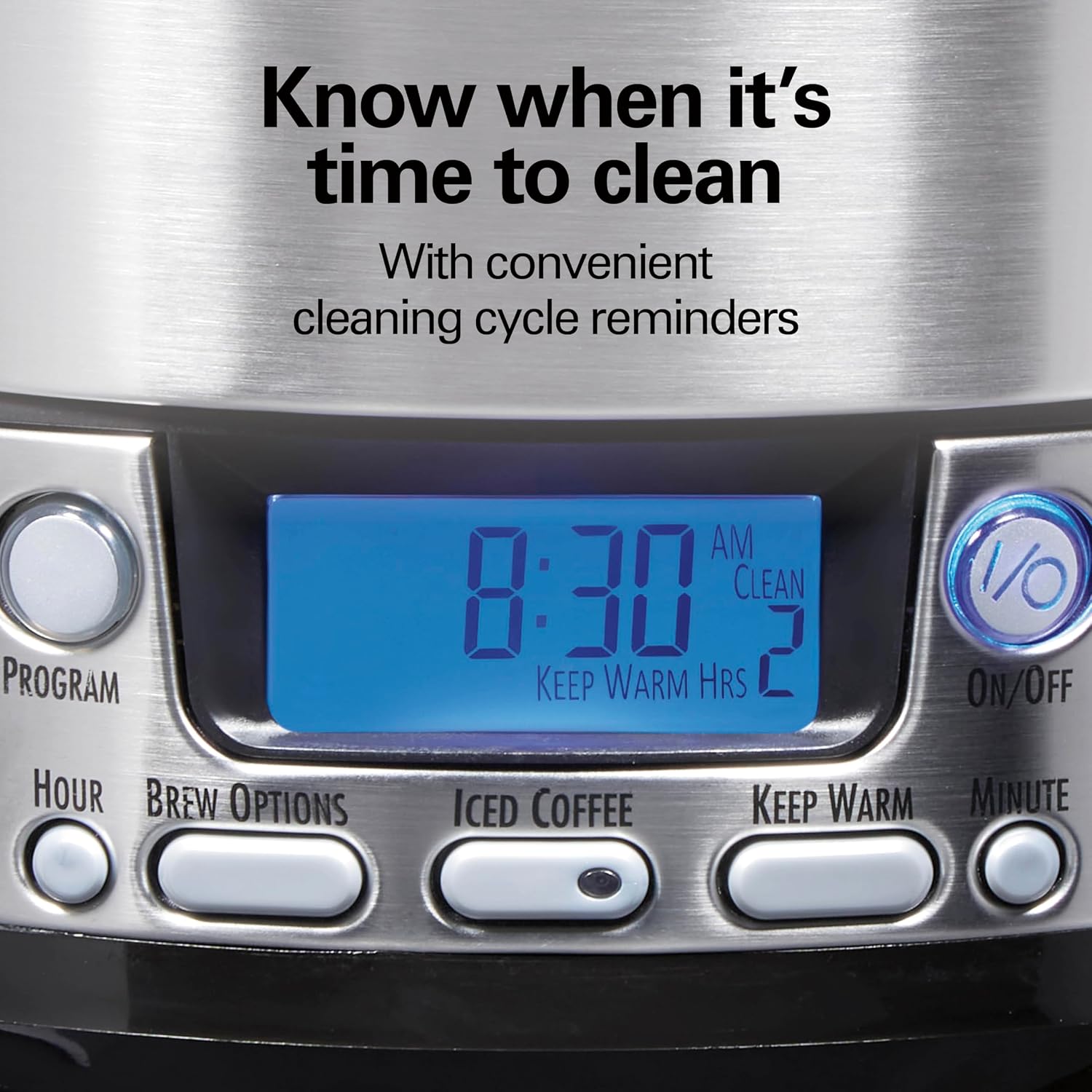 One Press Programmable Dispensing 12 Cup Coffee Maker with Internal Coffee Pot, Stays Warm and Fresh for Hours, 60