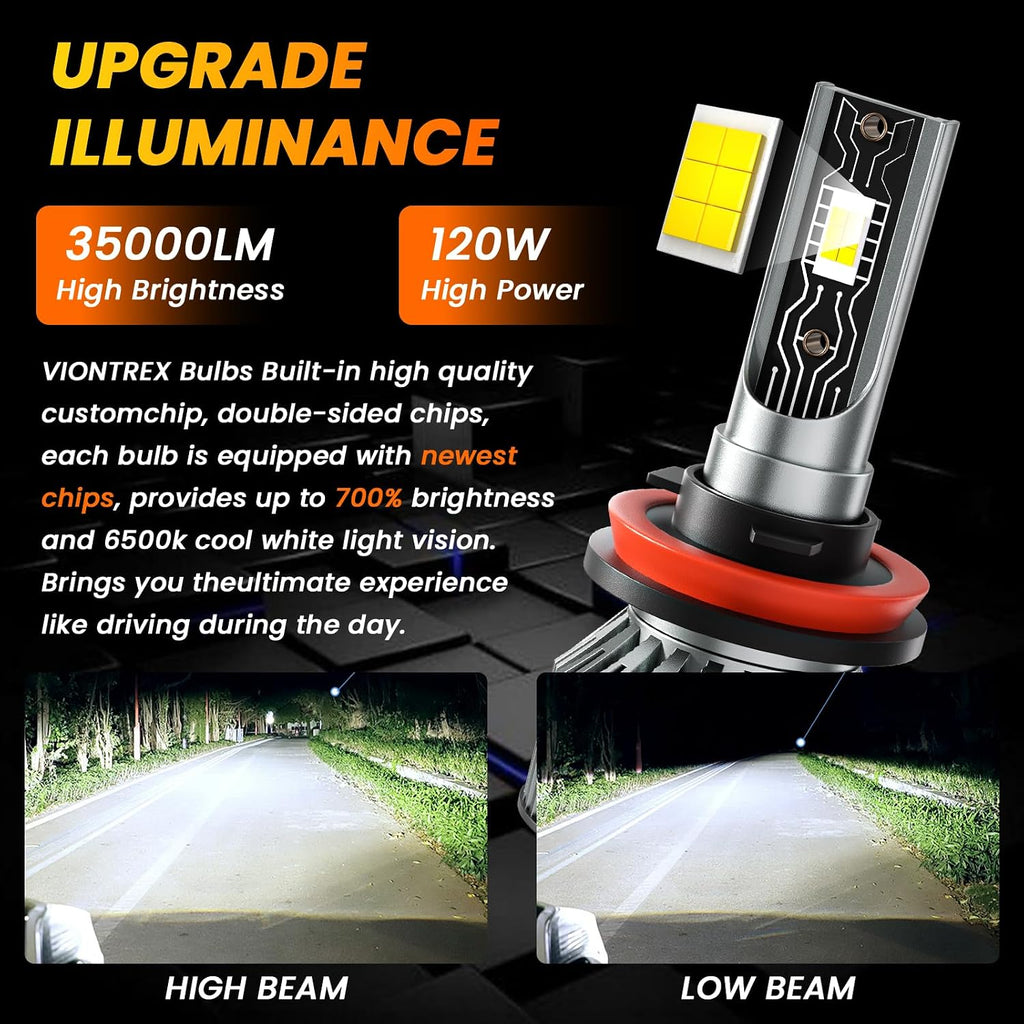 Driving Light Bulb Fit for Chevy Silverado 1500 2007-2015 / Silverado 2500HD 3500HD 2007-2021 High Low Beam Fog Light