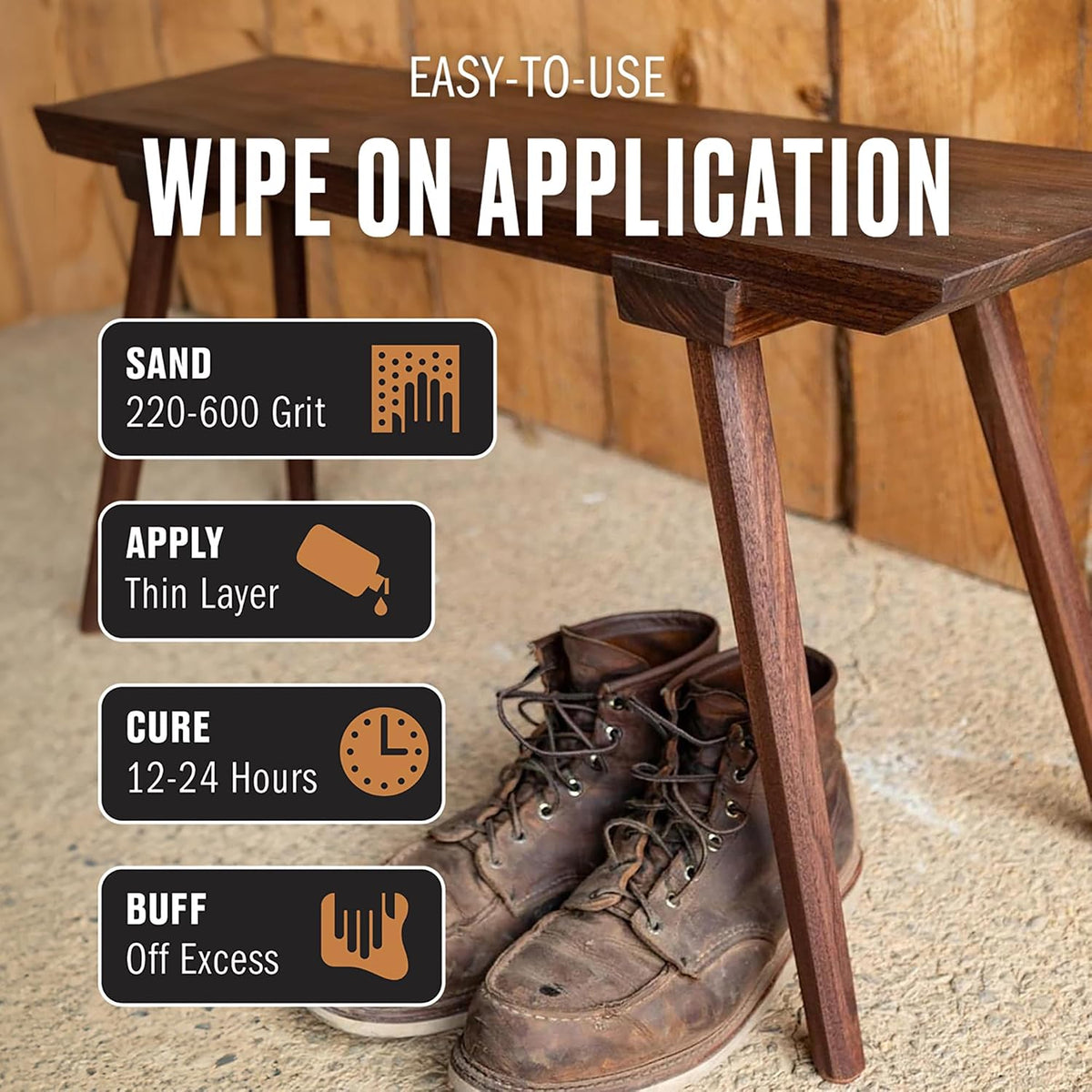 Polymerized Tung Oil. 100% Natural, VOC-Free, Heat Bodied, Fast Curing Wood Sealer and Finish. Food-Contact Safe