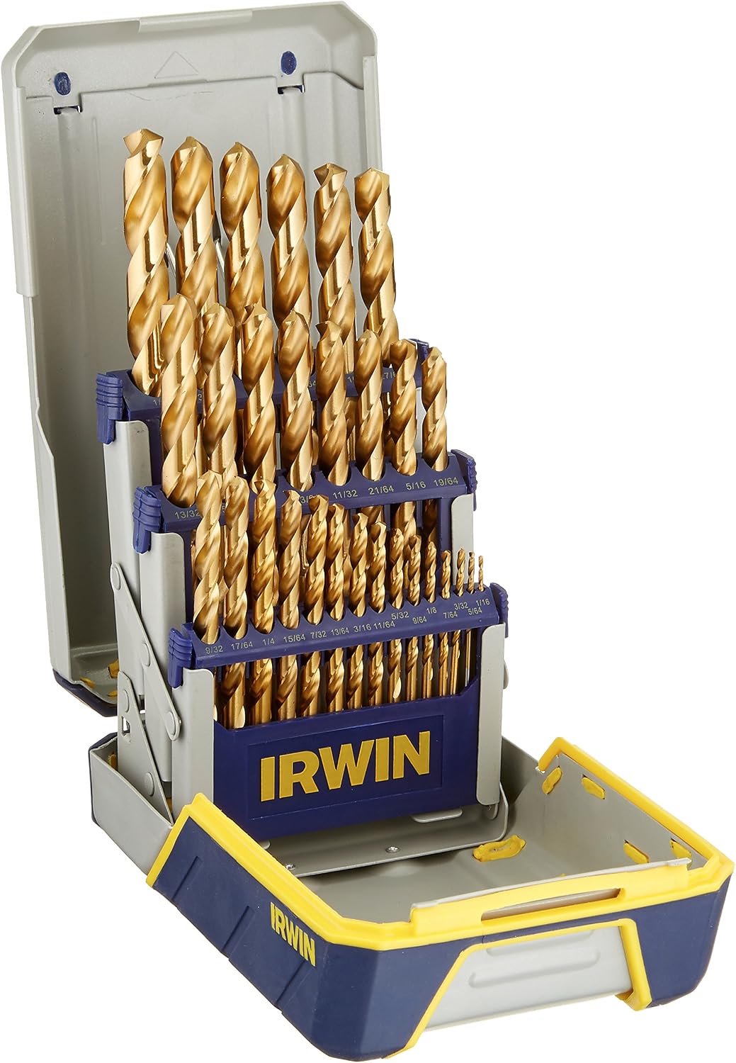 Irwin Tools IRWIN Drill Bit Set, Titanium Nitride Coated, 29-Piece (3018003)