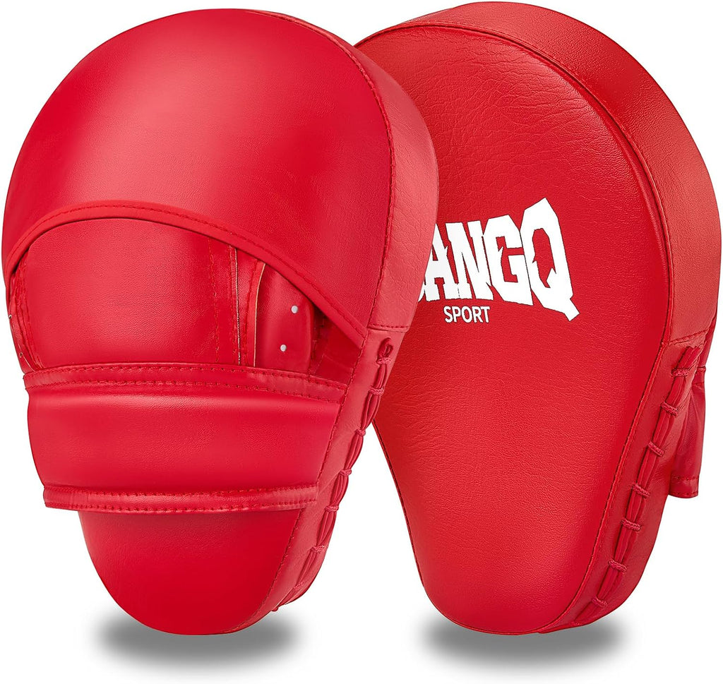 Boxing Pads Curved Focus Mitts | Training Pads, MMA Muay Thai Kickboxing Coaching, Martial Arts Punching Hand Target