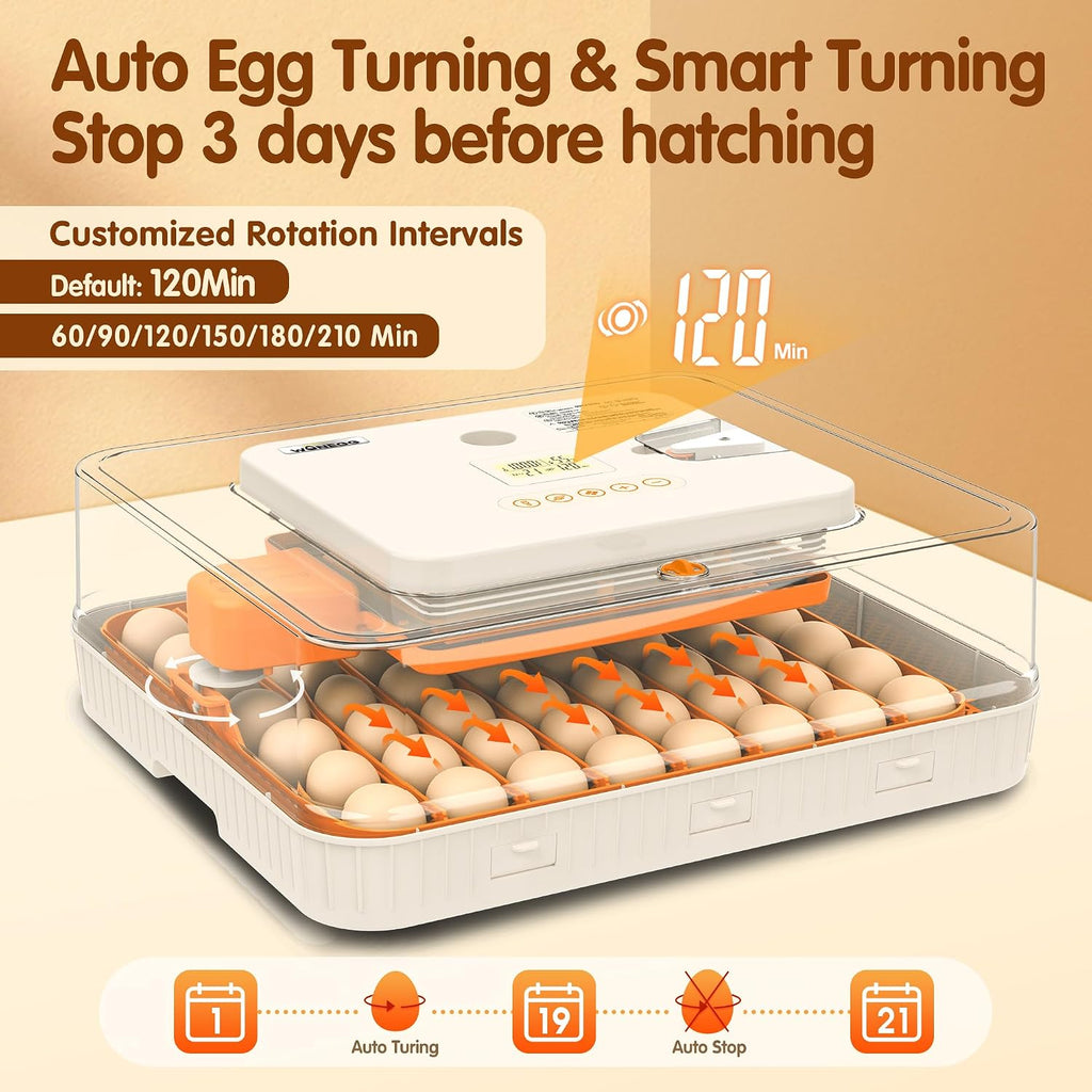Incubators for Hatching Eggs Egg Incubator 56 Eggs with Auto Egg Turner for Duck Chicken Goose Eggs