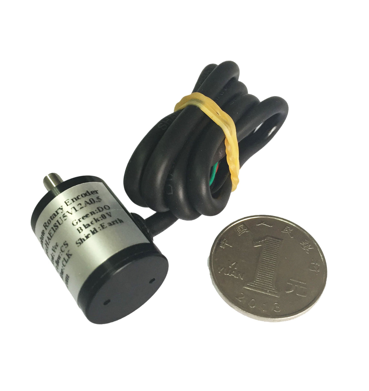 CALT HAE18 12Bit 4096 Resolution 5V Hall Magnetic Angle Rotary Encoder SSI Absolute Type HAE18U5V12A0.5