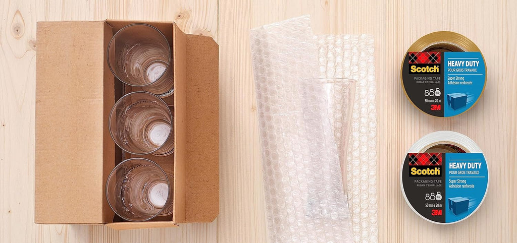 Heavy Duty Packaging Tape, Brown, 1 Roll, 48 mm x 20.3 m