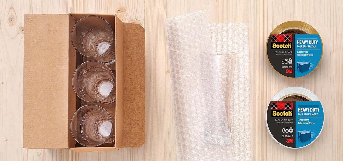 Heavy Duty Packaging Tape, Brown, 1 Roll, 48 mm x 20.3 m