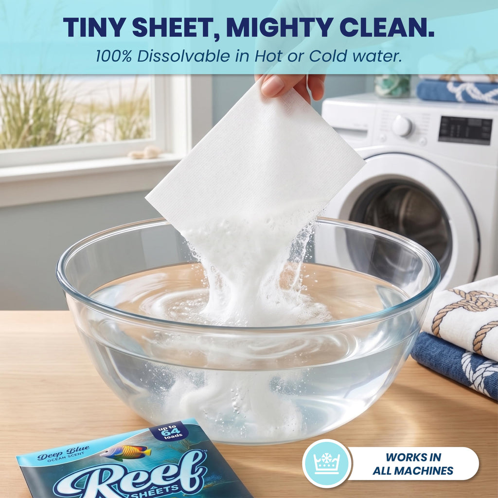 Laundry Detergent Sheets, Coastal Calm, 32 Ct