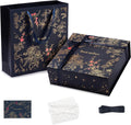 Large Navy Magnetic Gift Box Set, 12 x 12 x 4 Inch, with Gift Bag