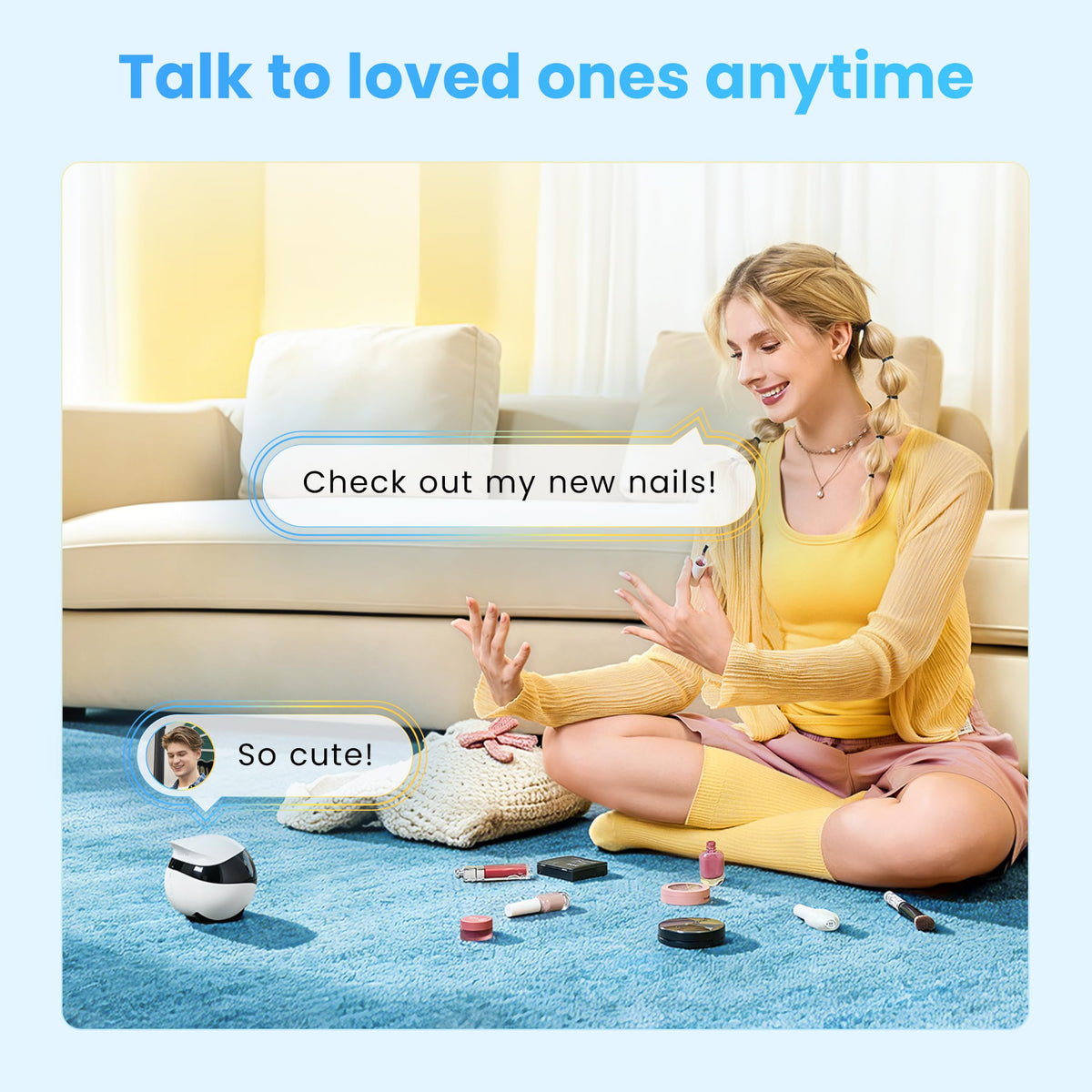 SE 2 Mobile Pet Camera: Remote Home Companion Robot