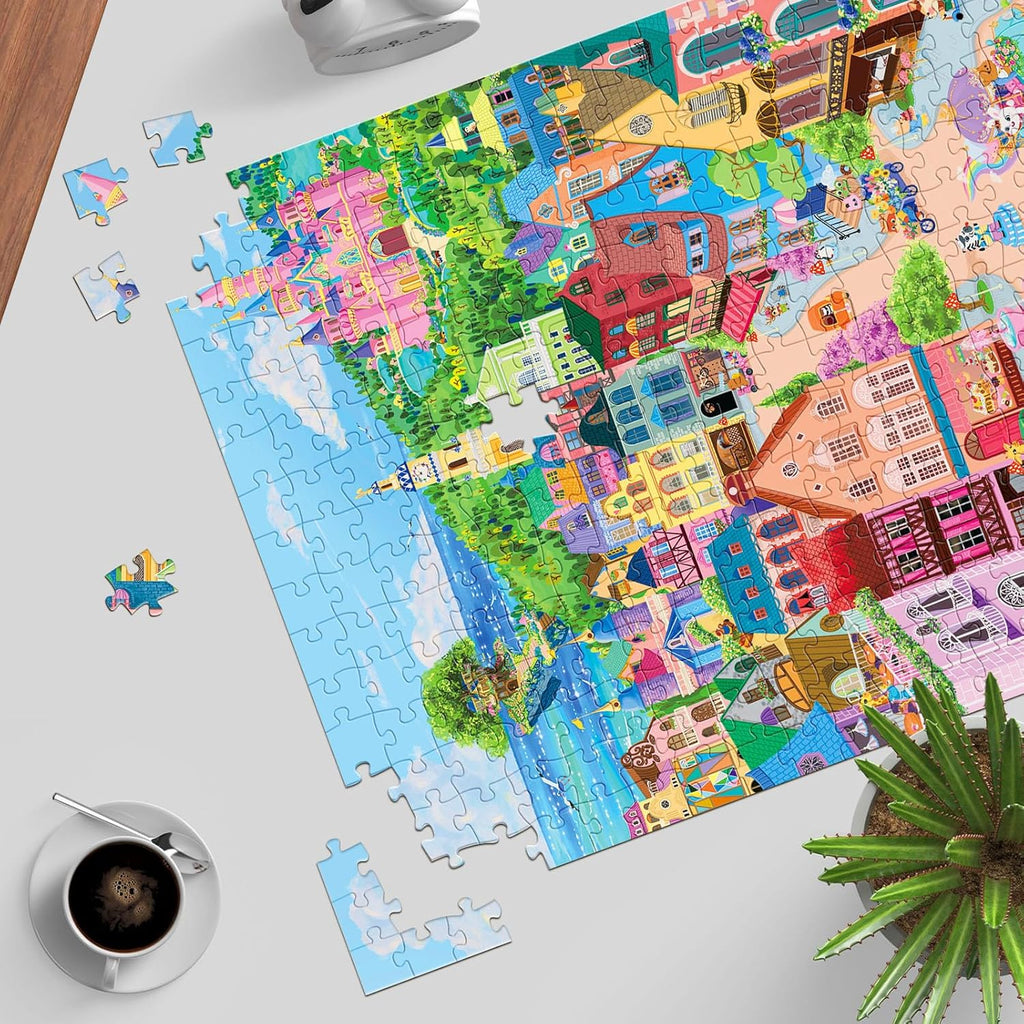 Puzzles for Adults 1000 Pieces, Jigsaw Puzzle for Adults, Fun Challenging Puzzle, Rainbow Cloud Kingdom Puzzles Game