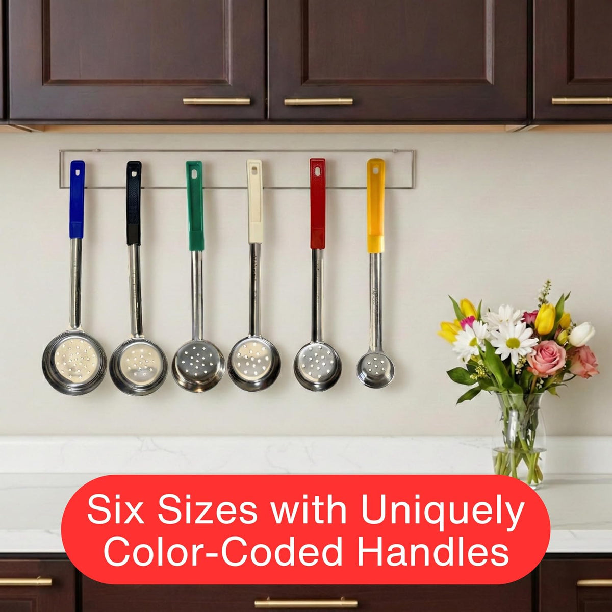 2 oz Slotted Stainless Steel Portion Control Ladle Spoodle - [Pack of 12]